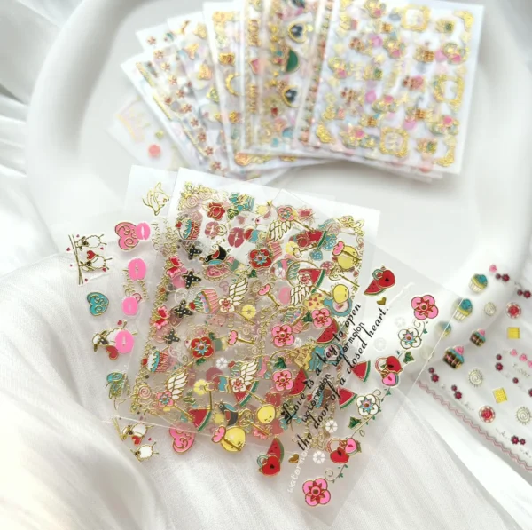 Heart Decals 3-D Kit Thirty Units for Girls