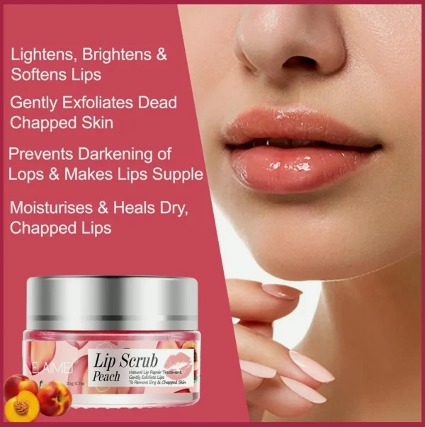 Lip Treatment Scrub, Natural Scrubber for Chapped Lips