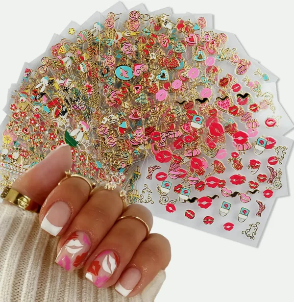 Heart Decals 3-D Kit Thirty Units for Girls