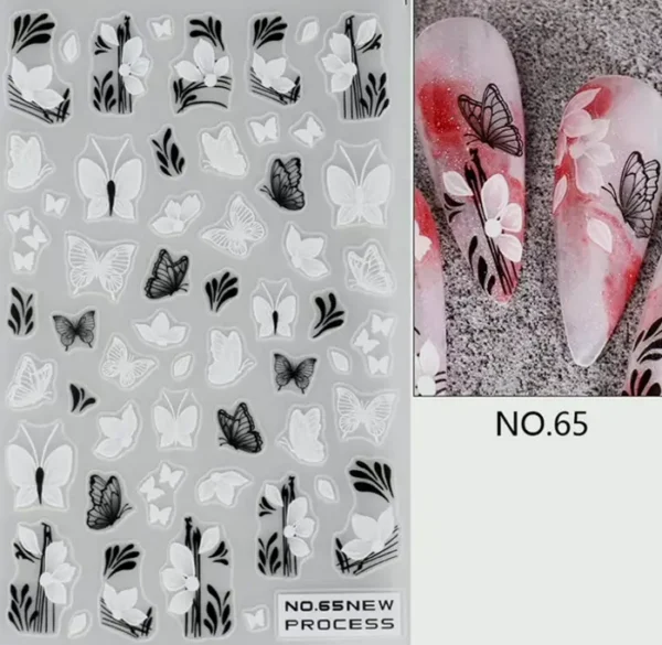Insect Nail Stickers with 3D Look