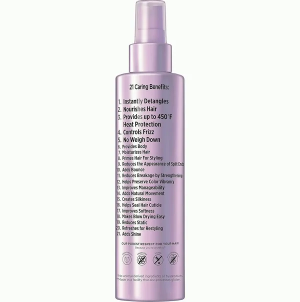 L’Oréal Paris Sulfate-Free Moisture 21-in-1 Leave-On Conditioner for Dry Locks, EverPure, 6.8 fl oz (Packaging May Vary)