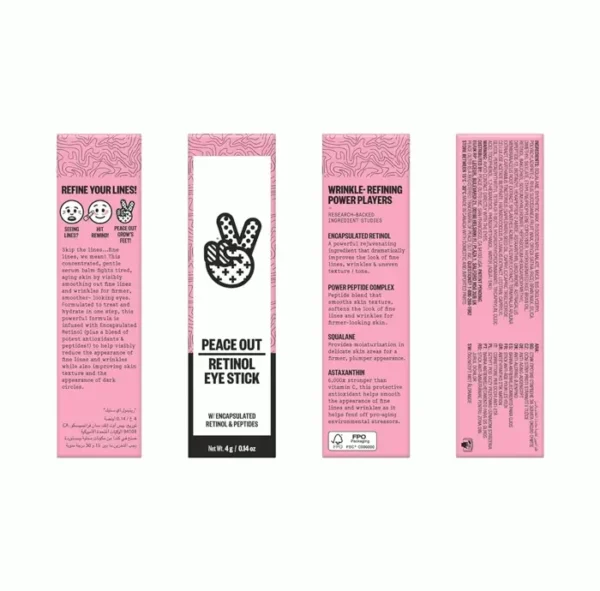 PeaceOut Retinol Eye Stick:  Lessens Fine Lines