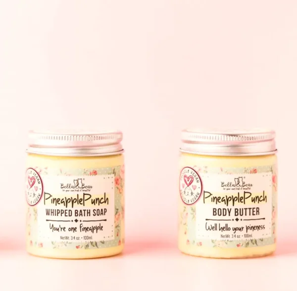 Bella & Bear Pineapple Whipped Soap - Eco-Friendly 3.4 oz