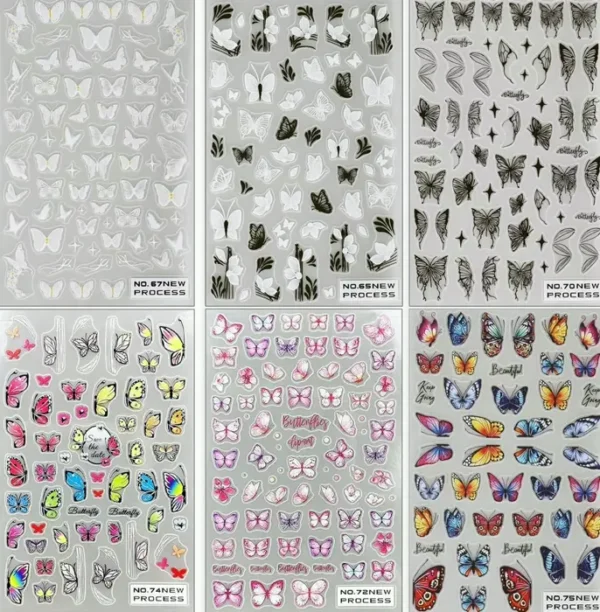 Insect Nail Stickers with 3D Look
