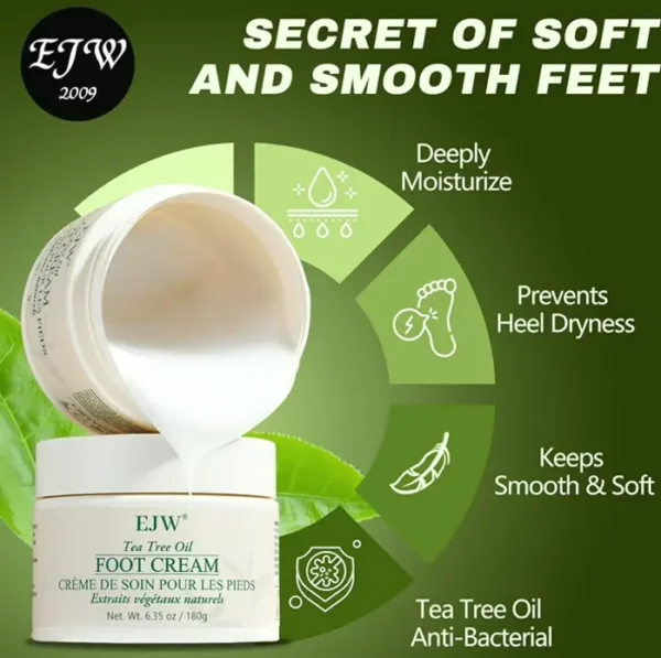 Natural Foot Cream - Restore Cracked Heels - 6.35 oz