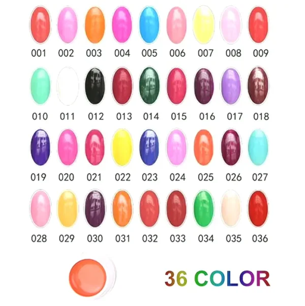 36 Shades Gel Polish Kit Including Brush