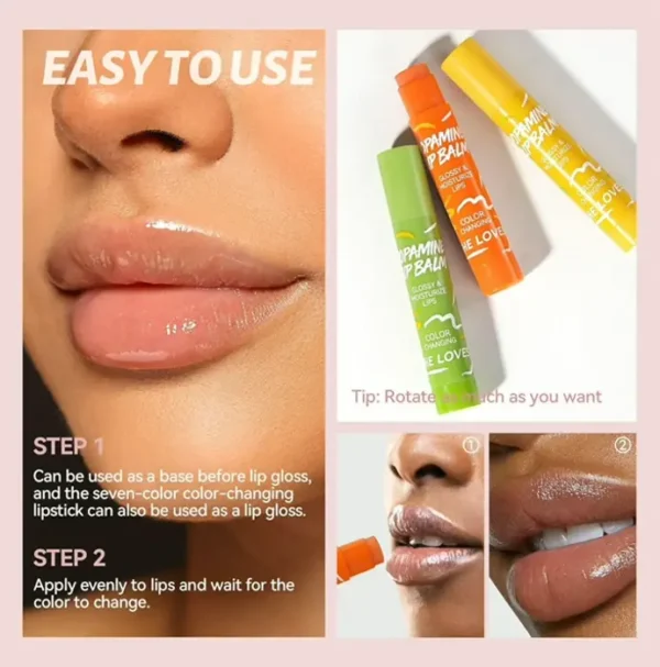 Colored Lip Balm Kit for Dry Skin