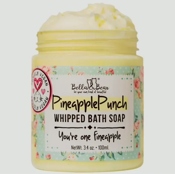 Bella & Bear Pineapple Whipped Soap - Eco-Friendly 3.4 oz