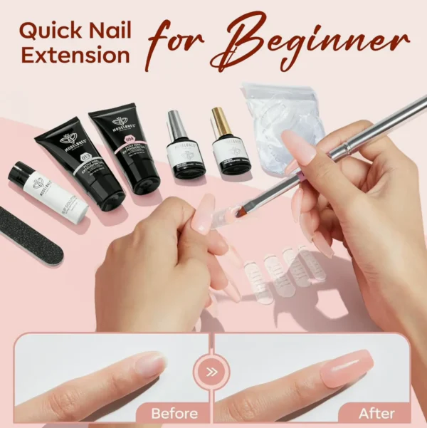 Modelones Gel Nail Kit 30 mL 2 Pieces with Slip Solvent