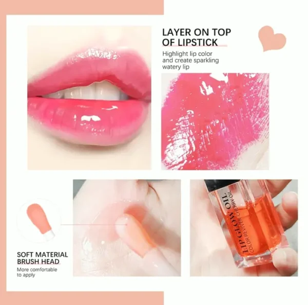 Hydrating Colored Lip Oil Balm, Nourishing Care