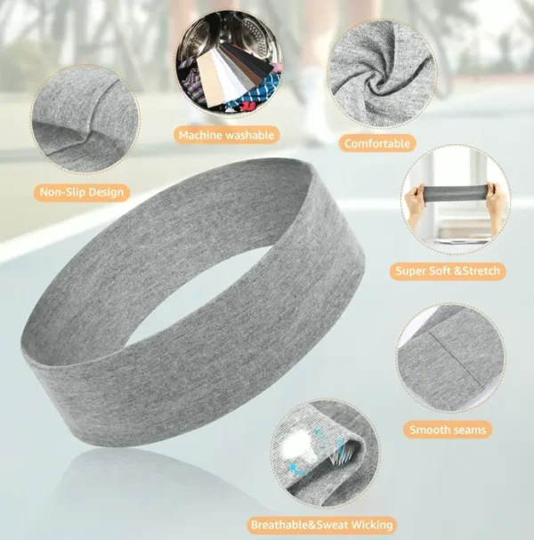 Women's Non-Slip Hair Bands Pack - 7PCS Fashion Athletic Head Ties