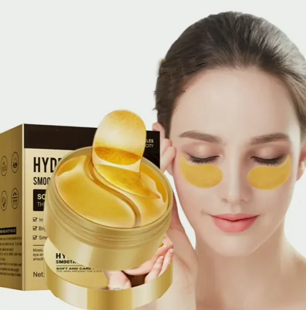 24K Under-Eye Patches for Dark Circle Bags - Anti-Aging Skin Care - 60PCS