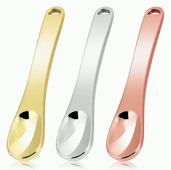 Small Aluminum Makeup Spatula for Skin Care