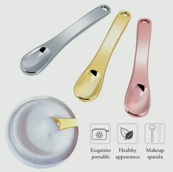 Small Aluminum Makeup Spatula for Skin Care
