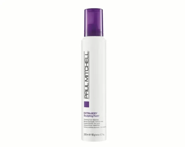 P. Mitchell Extra-Body Styling Foam, Volumizes + Adds Volume, For Thin Hair, 198 ml.