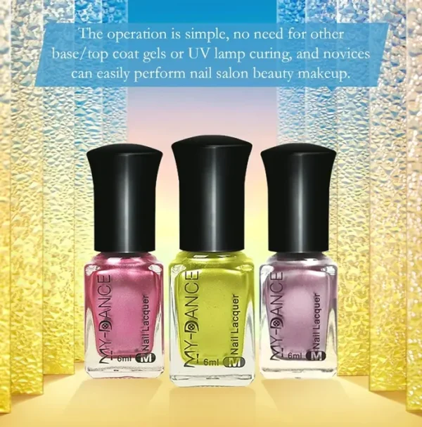 Three Shades Mirror Shiny Nail Polish Set