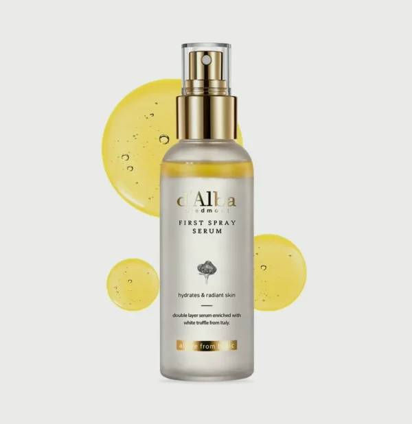 d'Alba Truffle First Spray Essence, Plant-based Care, 3.38 Fluid Ounces