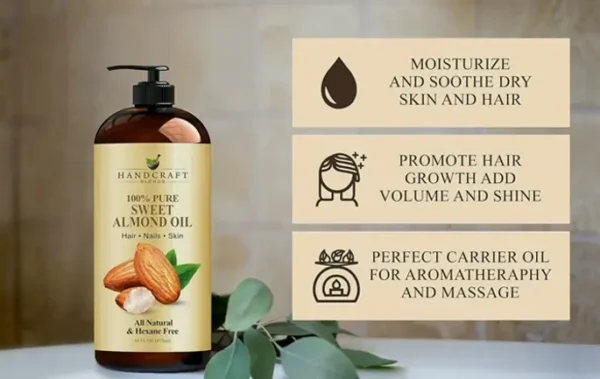 Natural Delicious Nut Oil - 16 fl oz - Perfect for Body & Scalp