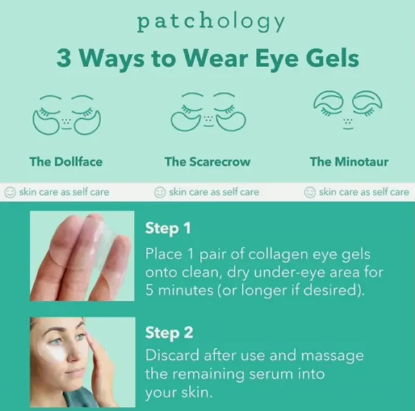 Patchology Eye Gel Patches to combat Swollen Eyes & Darkness Circles