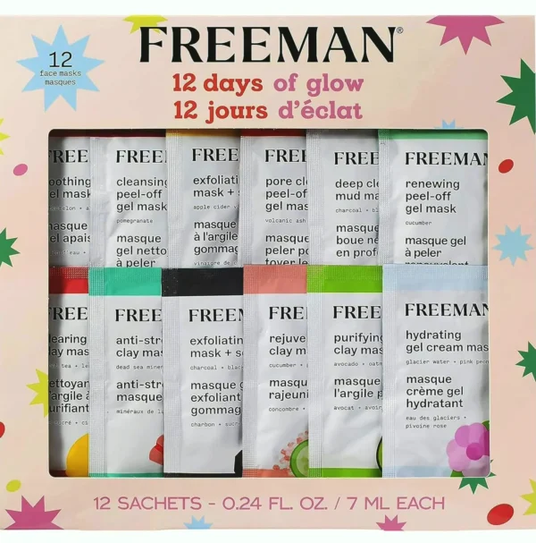 Freeman Face Mask Gift Kit, Special Edition 12 Days Radiance