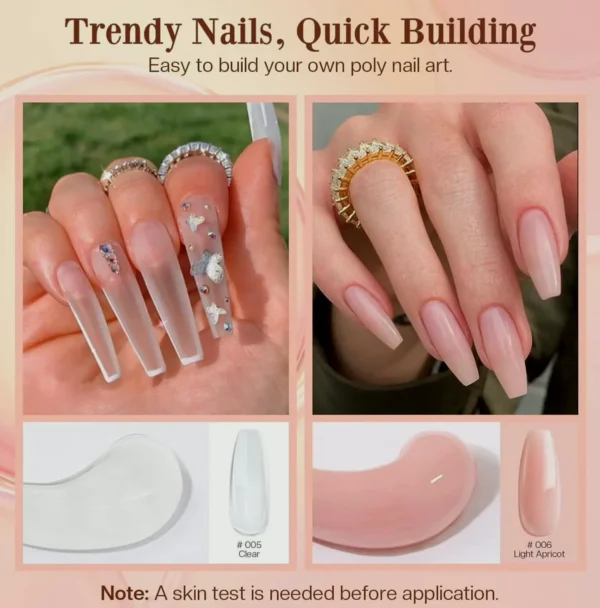 Modelones Gel Nail Kit 30 mL 2 Pieces with Slip Solvent