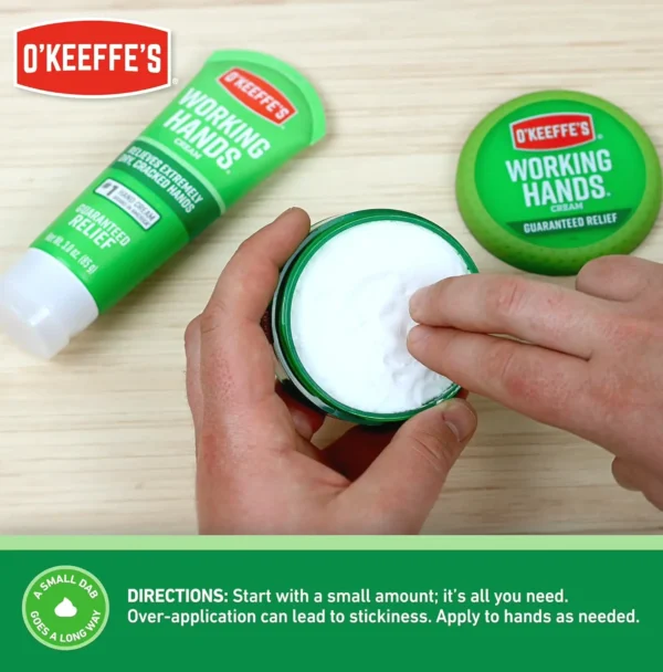 O'Keeffe's Working Hands Cream, Extremely Dry Hands, 3.4 Oz Pack