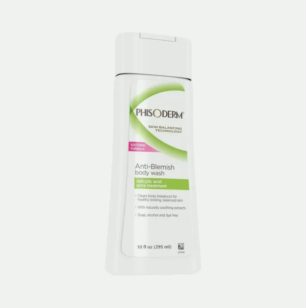 Phisoderm Acne-Clearing Body Wash, 10 fl oz Container