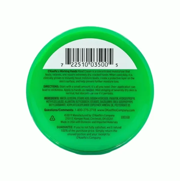 O'Keeffe's Working Hands Cream, Extremely Dry Hands, 3.4 Oz Pack