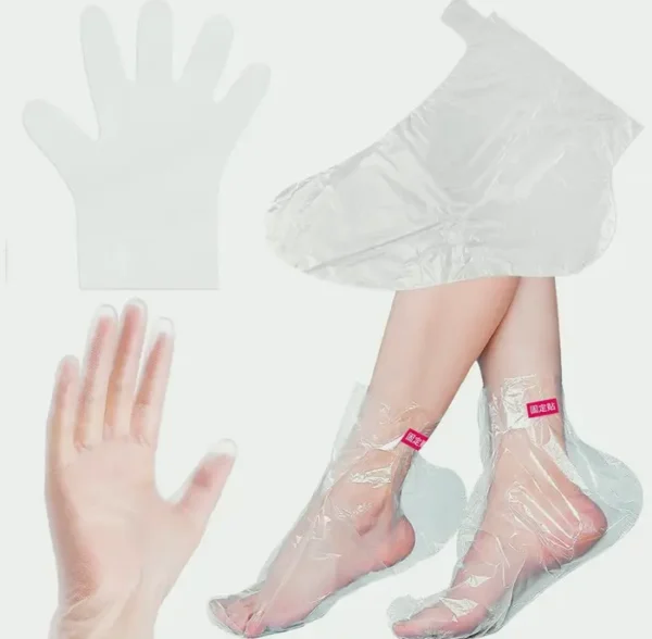 Wax Bags for Feet & Hands - 200pcs Large Plastic