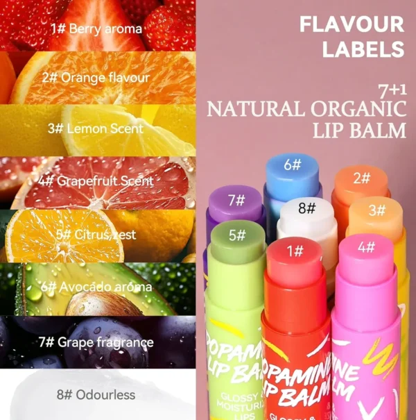 Colored Lip Balm Kit for Dry Skin