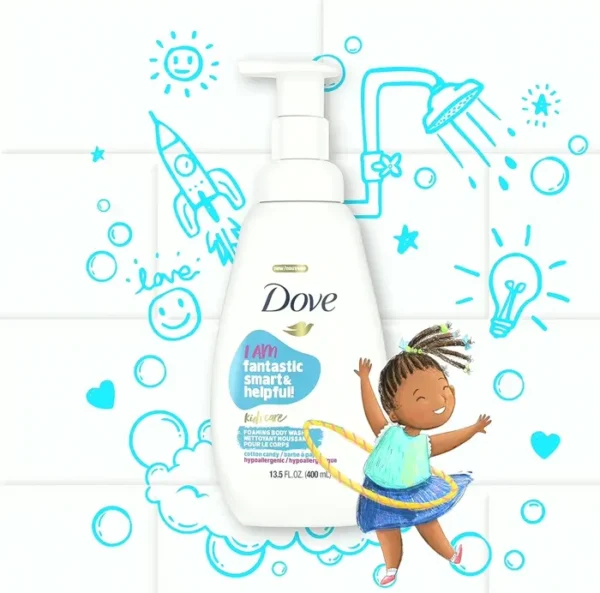 Dove's Bubble Cleanser For Children - Candy Scent, 13.5 Ounces (Bundle of 4)