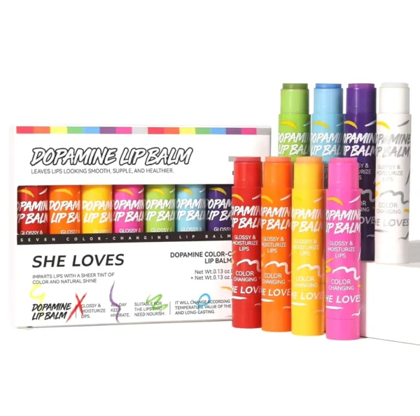 Colored Lip Balm Kit for Dry Skin