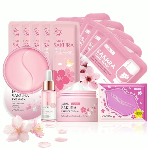 Facial Skin Care Sets - Cherry Blossom Gift Kit for Teens