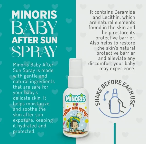 Infant Post Sun Spray - Organic, Zinc, Plant-based, 100mL
