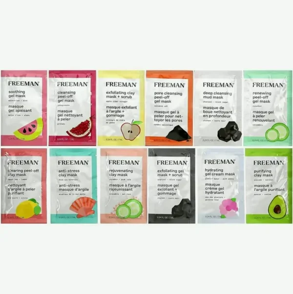 Freeman Face Mask Gift Kit, Special Edition 12 Days Radiance