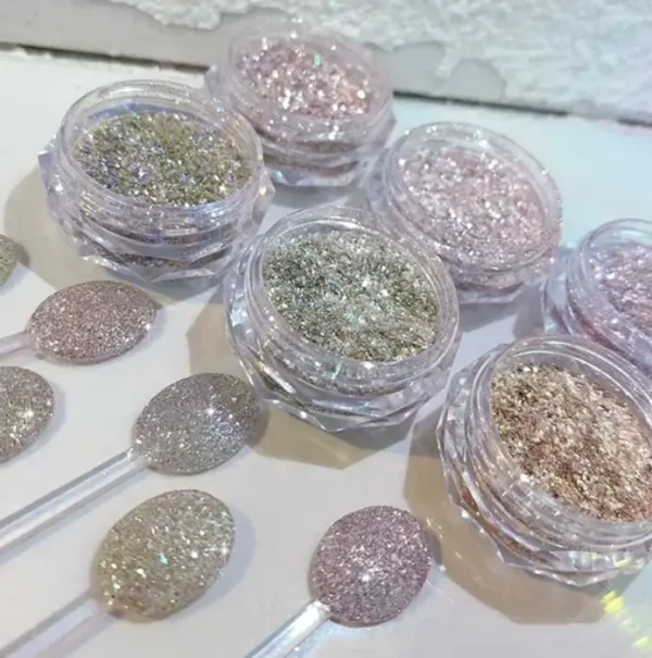 Six Shades Holo Diamond Manicure Powder