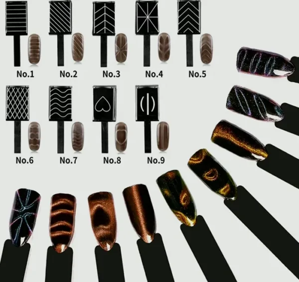 11-Set Magnetic Nail-Art Tool Set