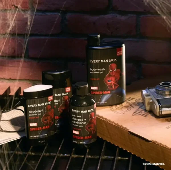 Marvel-Inspired Every Man Jack Body Set - Shower & Grooming Gift for Marvel Fans