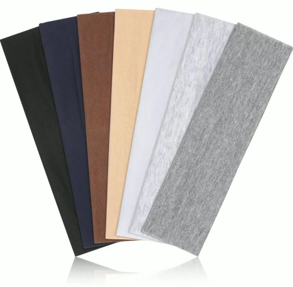 Women's Non-Slip Hair Bands Pack - 7PCS Fashion Athletic Head Ties