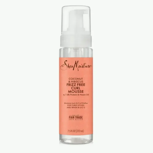 Moisture Twist Mousse Coconut and Hibiscus for Flyaway Management, 7.5 oz