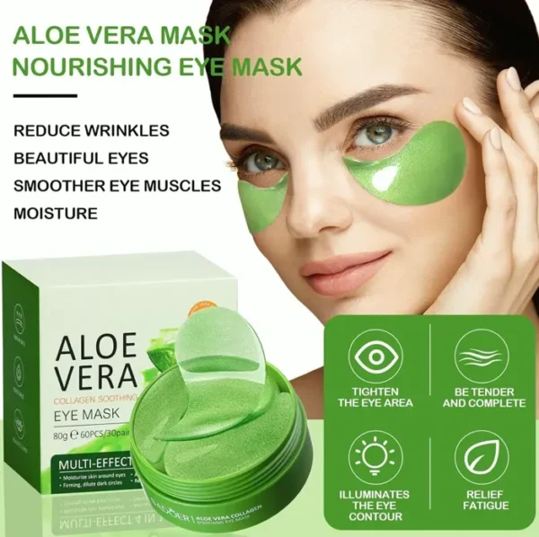 180 Pairs Aloe Vera Under Eye Masks for Dark Circles