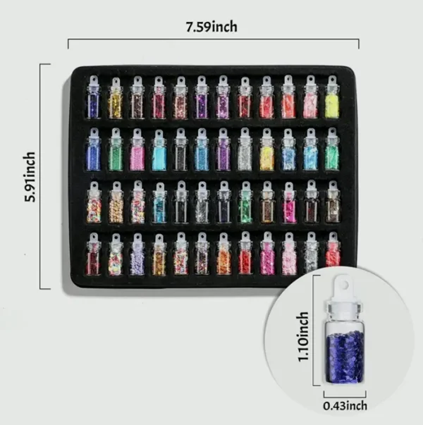 Oneleaf's 48-Pot Nail Design Kit for Professional Styling