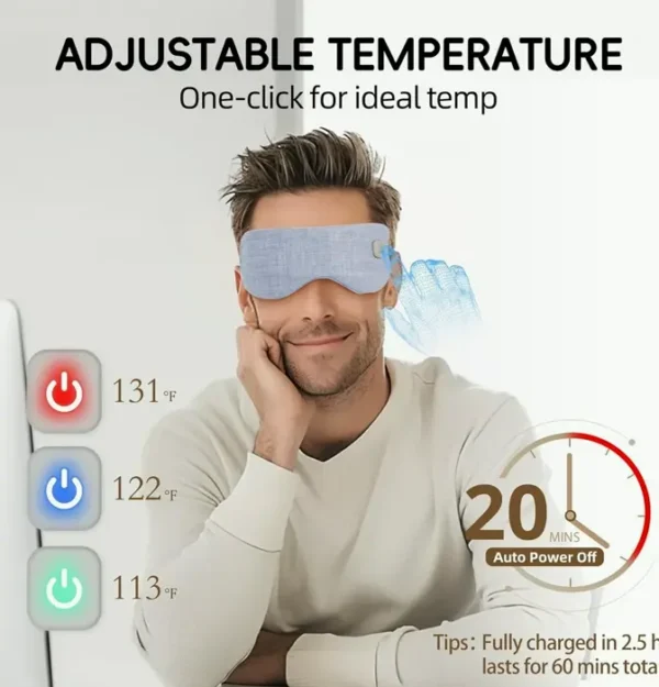 Advanced Warming Eye Mask – Wireless Eye Compress for Dry Eyes