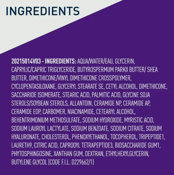 Ceramides Night Cream with Peptide & Hyaluronic Compound | 1.7 oz