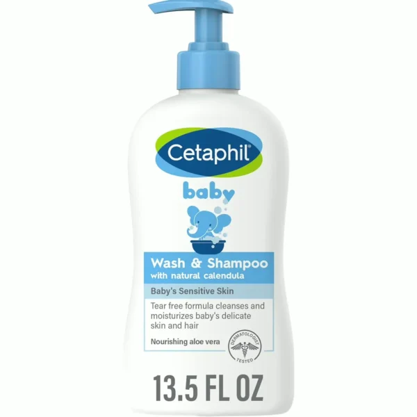 Cetaphil Baby Shampoo and Calendula, Tearless, 13.5