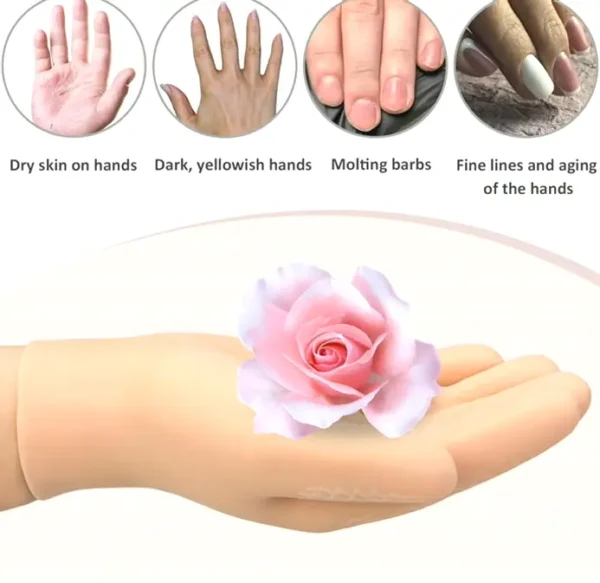 2 Pairs Silicone Moisturizing Socks & Gloves for Foot and Hand Care