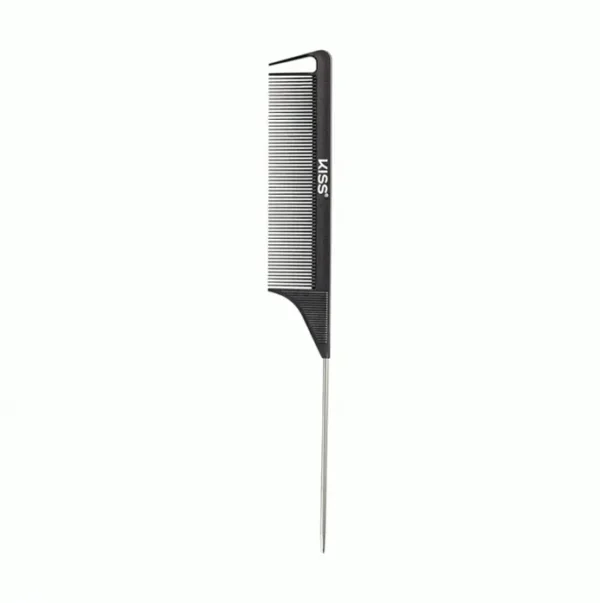 Professional Pointed Tail Comb for Grooming & Sectioning - Anti-Static & Heat Resistant Black