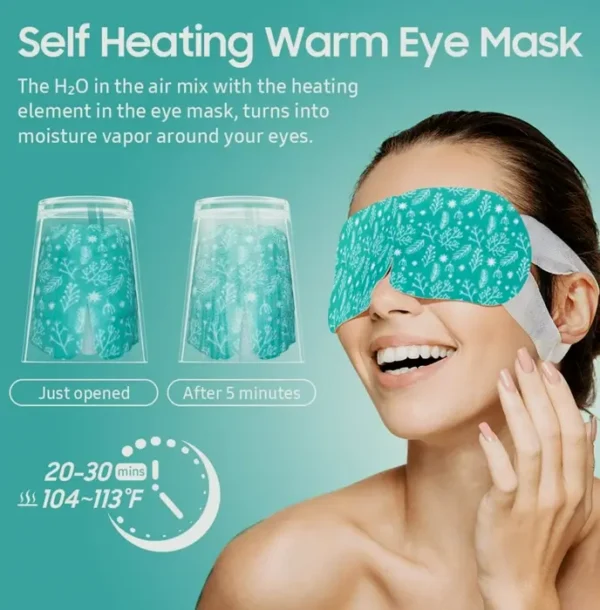 Set of 20 Steam Heated Eye Masks, Self Heating, No Scent