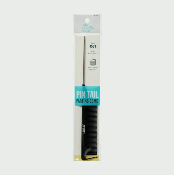 Professional Pointed Tail Comb for Grooming & Sectioning - Anti-Static & Heat Resistant Black