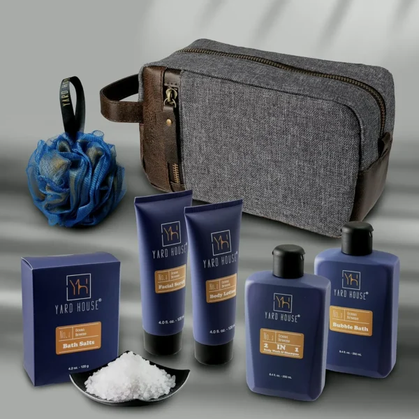 Luxury Spa Gift Basket for Men - Ocean Breeze Skincare Set
